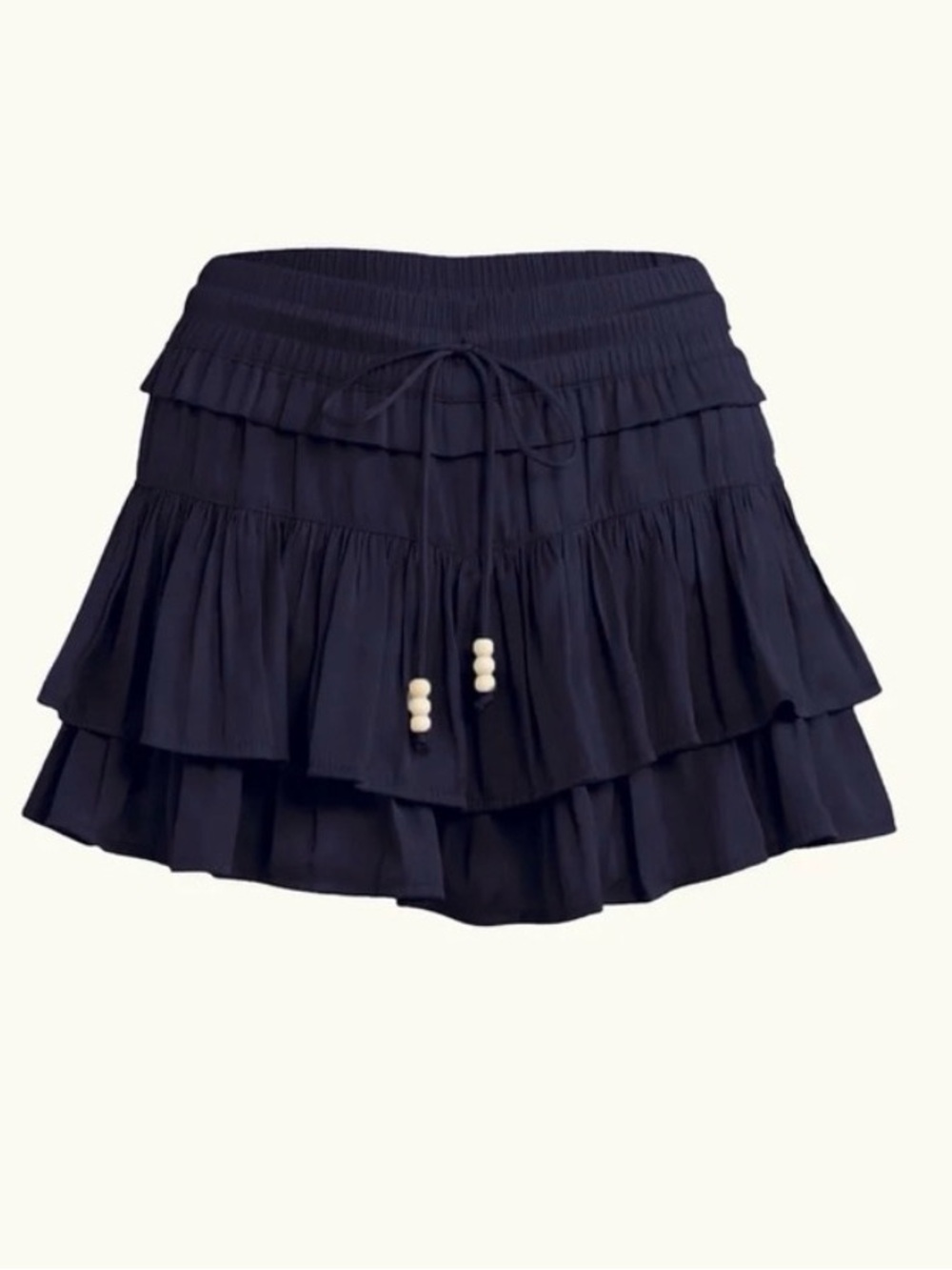 Harmony Frill Short in Navy by FLANNEL
